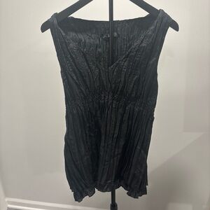 Express Black Textured Top